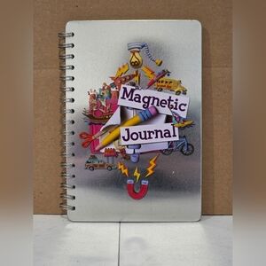 Magnetic Journal with Silver Cover And Word Magnets Inside
